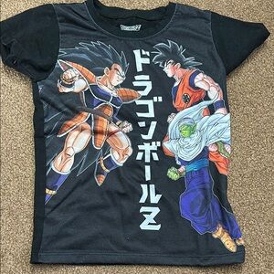 Black Short Sleeve Tee with Vibrant Graphic Print
